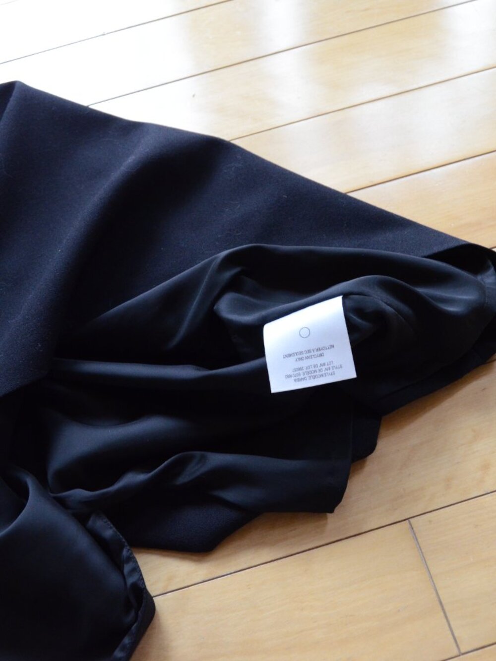 Theory Faux Wrap Black Wool Shift Dress Size 8 - Picture 7 of 10